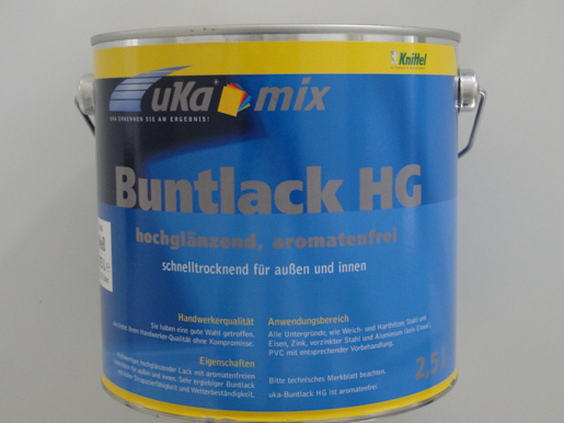 uka Mix Buntlack Hochglanz 2,5 lt PG 2